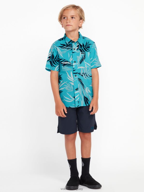 Volcom camisa de manga corta con hojas sangrantes azul electrico Ninos ropa LTHLB1181 LTHLB1181 Ajuste basico en Volcom Uruguay Volcom vestidos puede lucir genial y sentirse bien con la ropa que